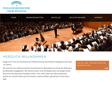 Tablet Screenshot of philharmonischer-chor-bochum.de